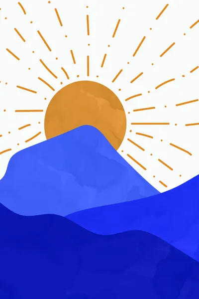Serene Mountain Sun by jay stanley