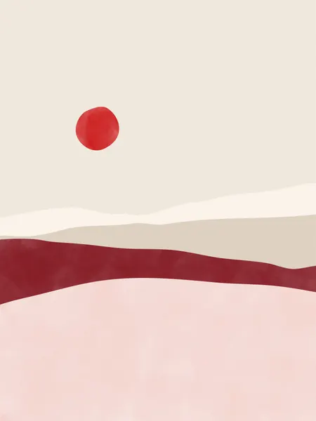 Minimalist Desert Sun by Elena Ristova