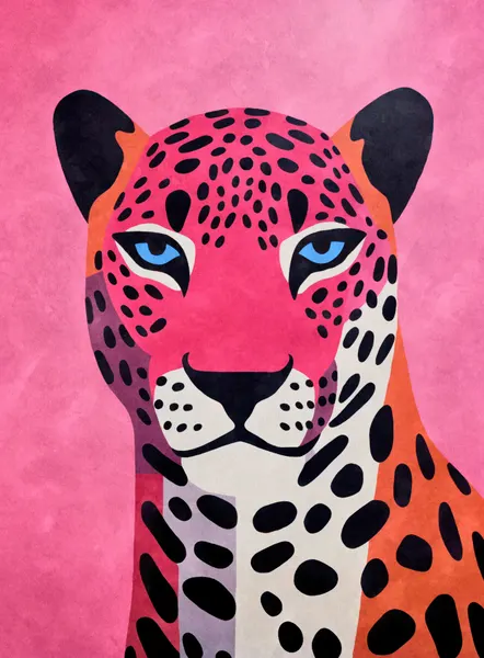 Vibrant Pink Leopard by Andrea Haase
