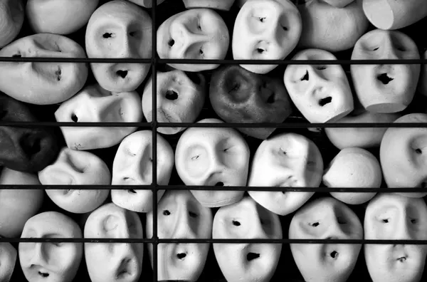 Crowded Abstract Faces by Fernando Alves