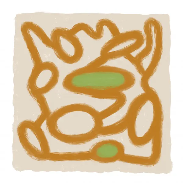 Organic Green Loops by Sharyn Bursic