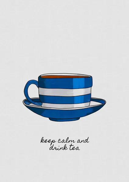 Keep Calm Tea Time by Orara Studio