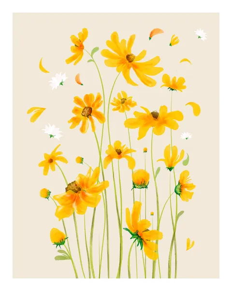 Golden Blossoms by Emel Tunaboylu