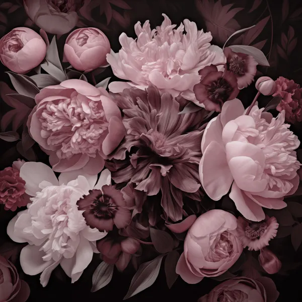 Floral Romance Pastel Pink by Andrea Haase