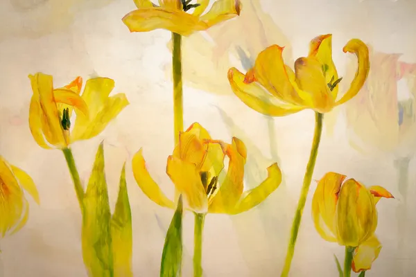 Flowering tulips by Nel Talen