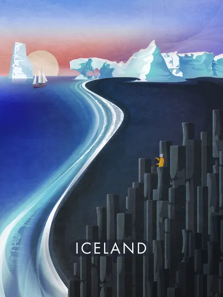 Majestic Iceland View by Emel Tunaboylu