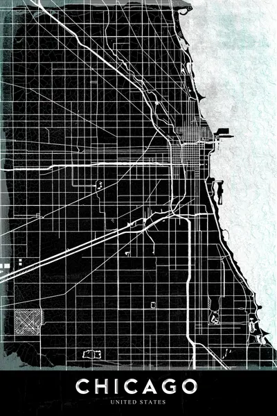 Minimalist Chicago City Map by StudioSix