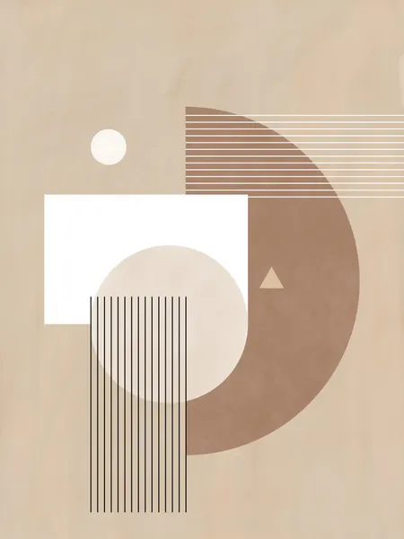 Earthy Abstract Geometry by Elena Ristova