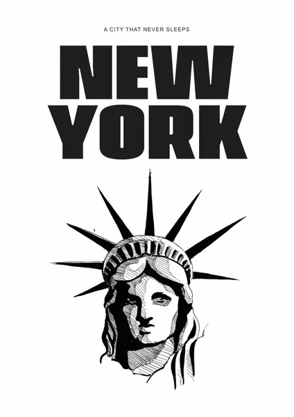 New York City Liberty by Valeria Castillo