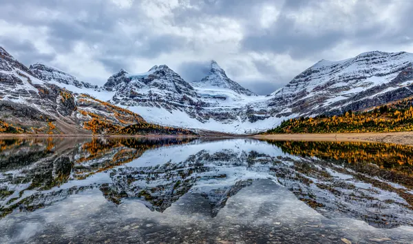Autumn Peaks Reflection by Ning Lin