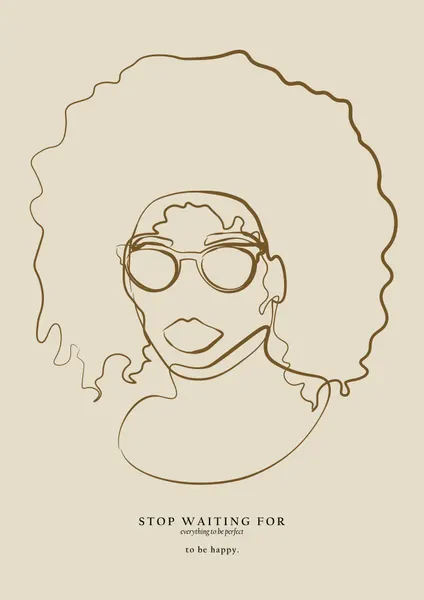 Woman face with glasses by NKTN