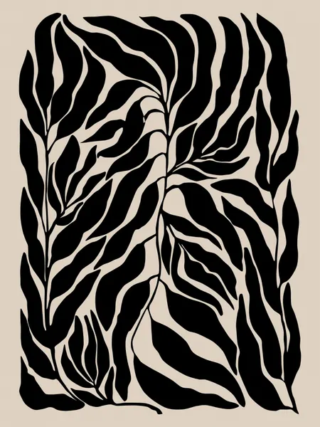 Organic Black Leaves by Elena Ristova