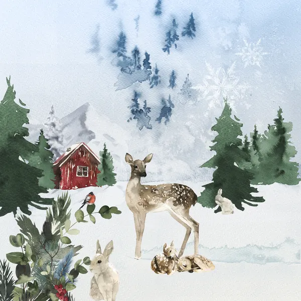 Woodland Winter Tale by Emel Tunaboylu