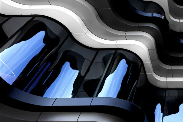 Wavy Building Reflections by Anita Martin AnnaPileaFotografie