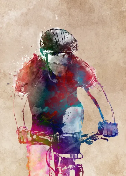 Dynamic Cyclist Splash by Justyna Jaszke