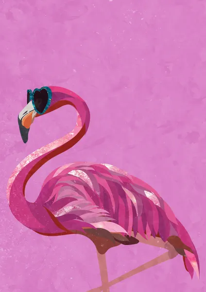 Pink Flamingo Sunglasses by Sarah Manovski