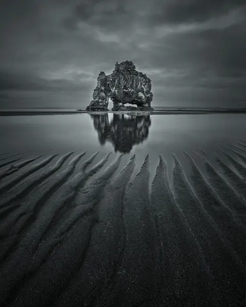 Majestic Sea Stack Reflection by David Guo
