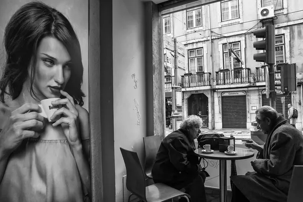 City Cafe Reflection by Luis Sarmento