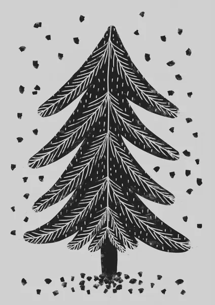 Monochrome Pinefall by Treechild