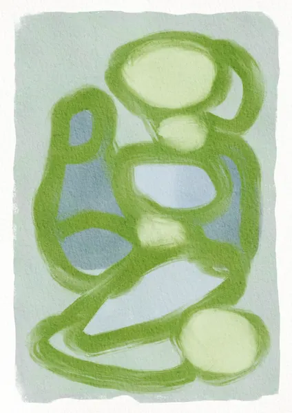 Soft Abstract Figures by Sharyn Bursic