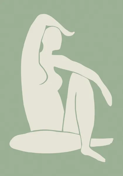 Serene Seated Silhouette by Pictufy Studio II