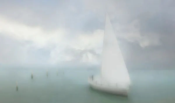 Dreamy Sailboat At Sea by Gilbert Claes