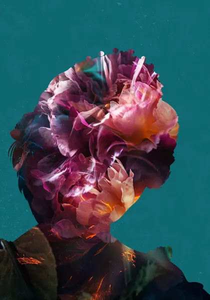 Dreamy Floral Silhouette by Sarah Manovski