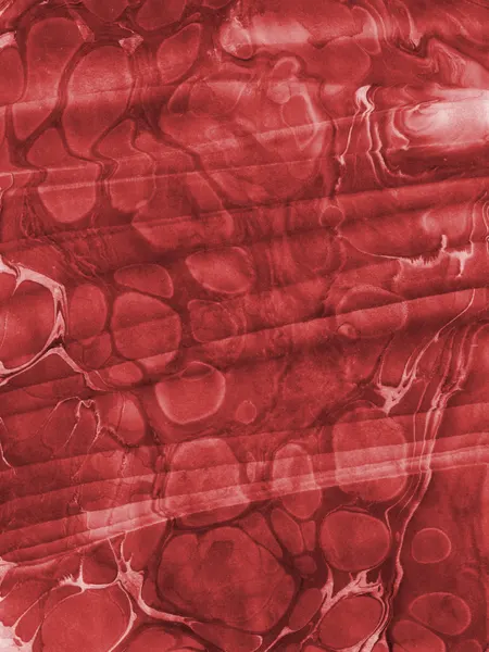 Red Marbled Flow by Bilge Paksoylu