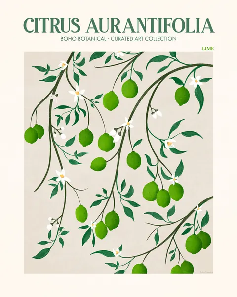 Botanical Lime Bliss by Emel Tunaboylu