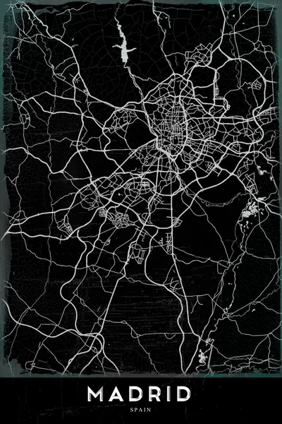 Madrid Map Spain by StudioSix