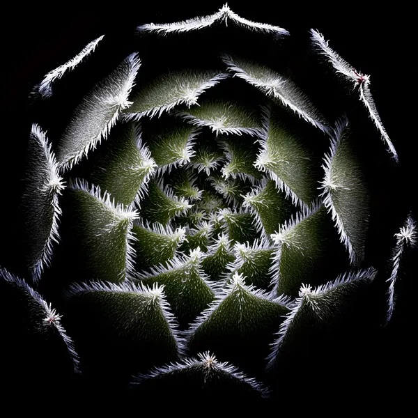 Fuzzy Succulent Spiral by Victor Mozqueda