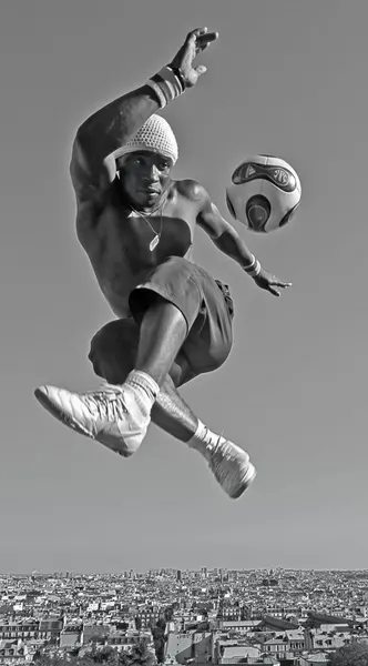 Freestyle Football Above City by Rodrigo Marin