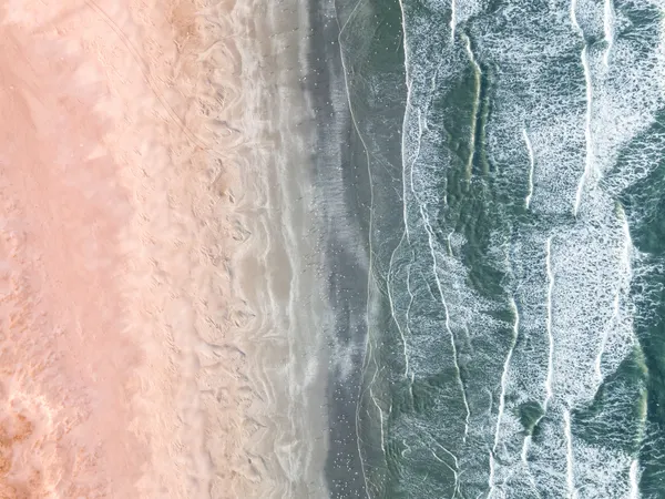 Pink and blue coastal by Raisa Zwart