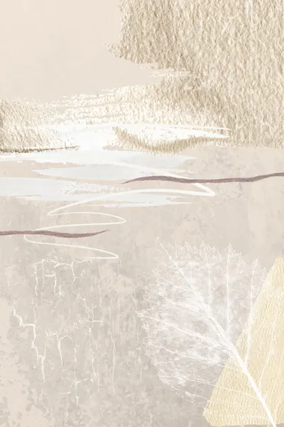 Delicate Gilded Leaves by Sally Ann Moss