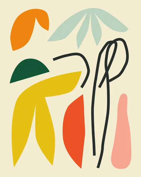 Vibrant Organic Shapes by Jazzberry Blue