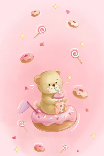 Sweet Boba Bear by Xuan Thai