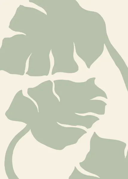 Sage Green Tropical Leaves by Pictufy Studio