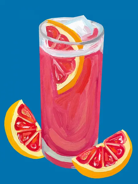 Pink Grapefruit Cocktail by Alice Straker