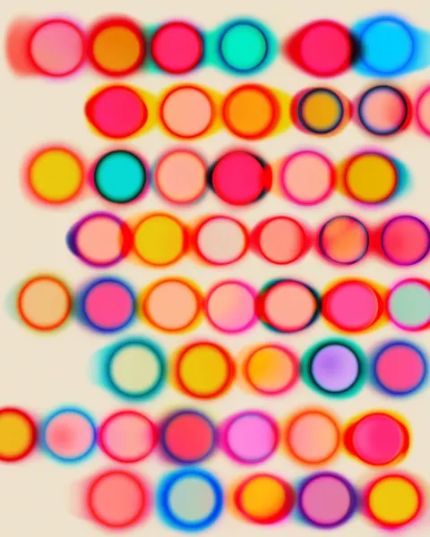 Colorful Abstract Circles by Jazzberry Blue