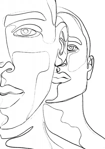 Intertwined Faces by Treechild