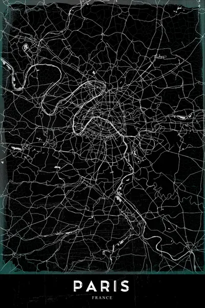 Minimalist Paris Map by StudioSix