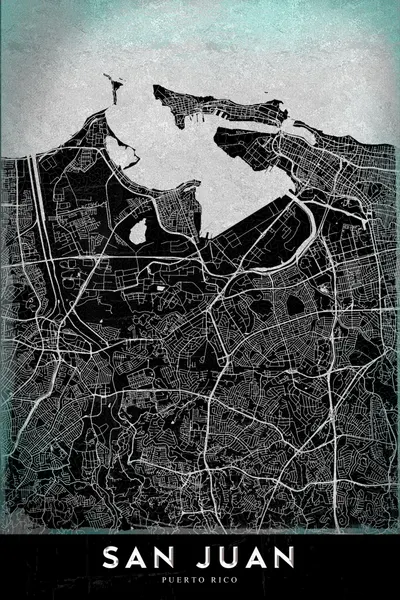 San Juan Puerto Rico Map by StudioSix