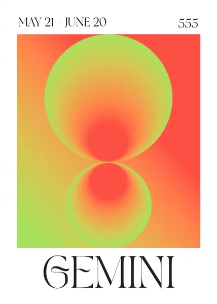Gemini Duality Gradient by Valeria Castillo