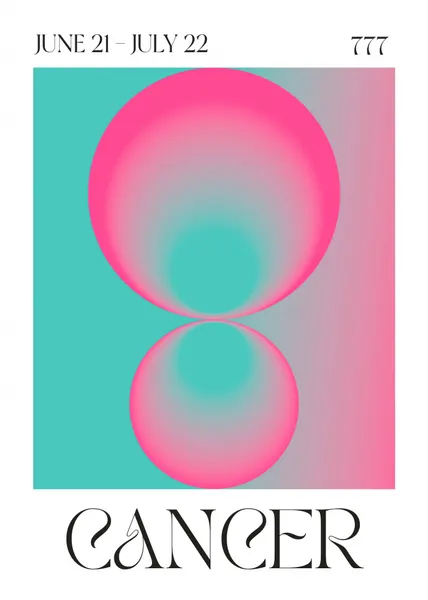 Abstract Cancer Glow by Valeria Castillo