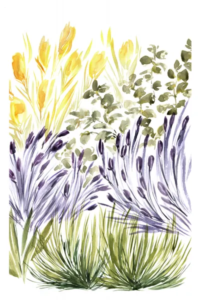Vibrant Floral Meadow by Rosana Laiz Blursbyai