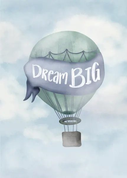 Dream Big Balloon by Aminah Eleonora