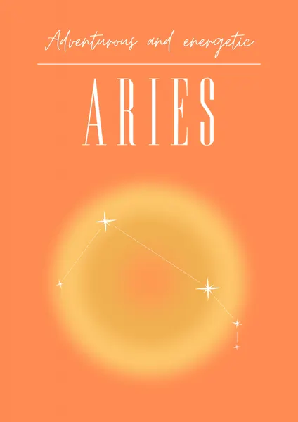 Energetic Aries Zodiac by Amélie