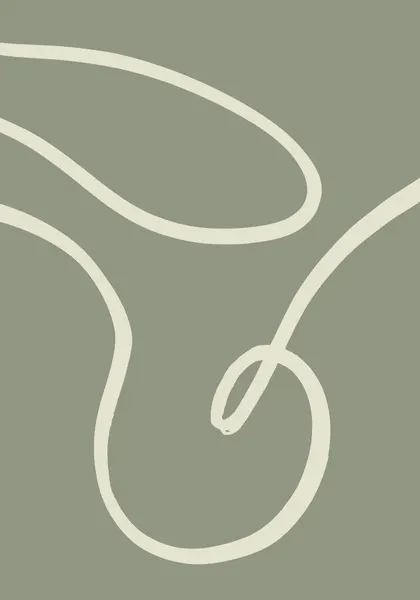 Flowing Sage Lines by Pictufy Studio