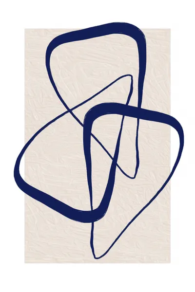 Flowing Blue Forms by Sally Ann Moss