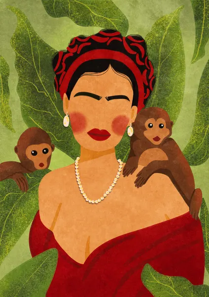 Frida and Monkeys by Raissa Oltmanns